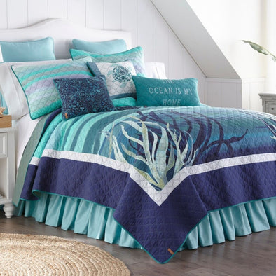 Summer Surf Twin Quilt Set