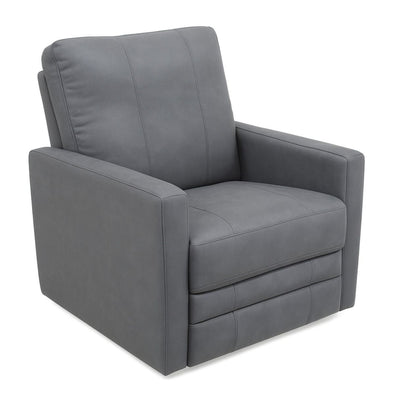 Adriatic Blue Swivel Recliner