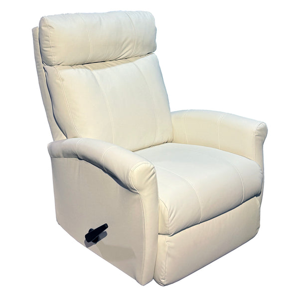 Snow Leather Swivel Glider Recliner