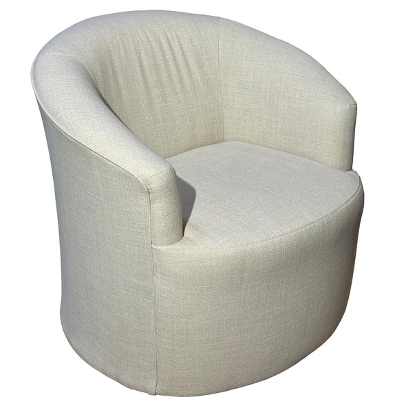 Linen Swivel Glider Chair