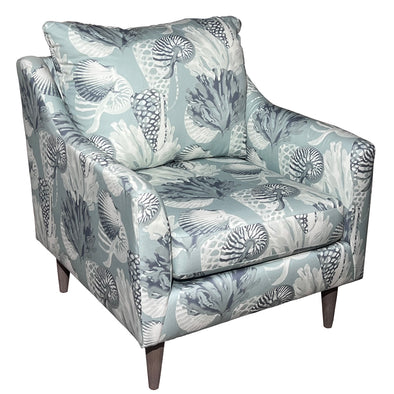 Modern Accent Armchair In Seamist