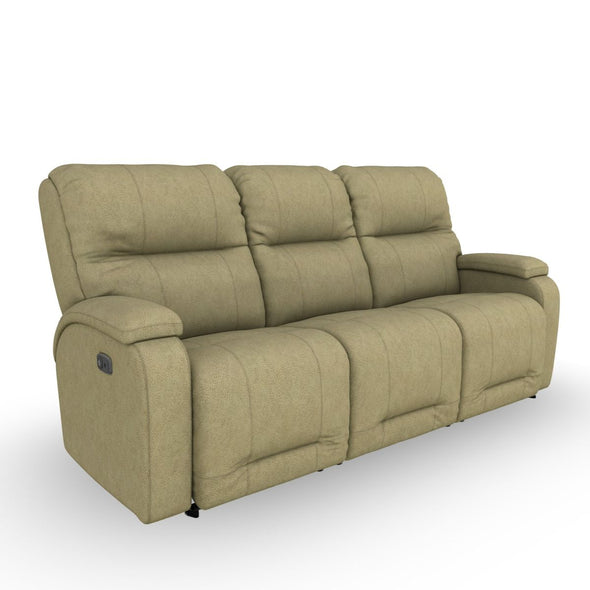 Sage Leather Power Reclining Sofa
