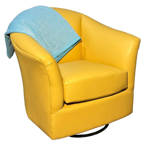 Brisa Golden Swivel Glider Chair