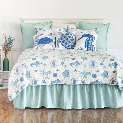 Underwater Whimsy King Quilt Set