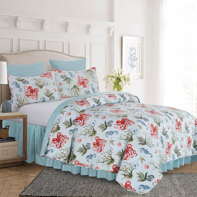 Animaux de la Mer Twin Quilt Set