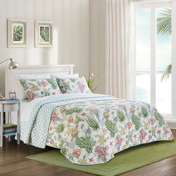 Shellwood Sound Full/Queen Quilt Set
