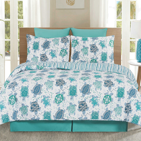 Turtle Bay King Quilt Set