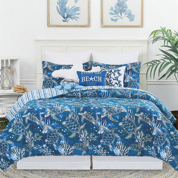 Tidal Treasures Twin Quilt