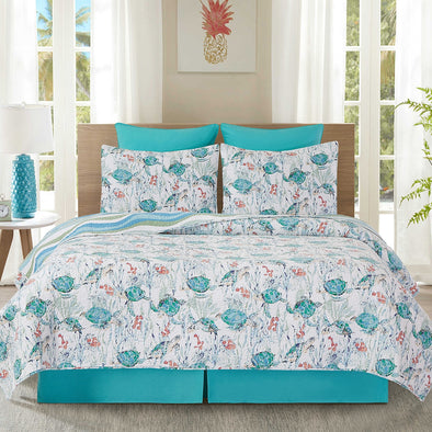 Coastal Harmony King Quilt Set