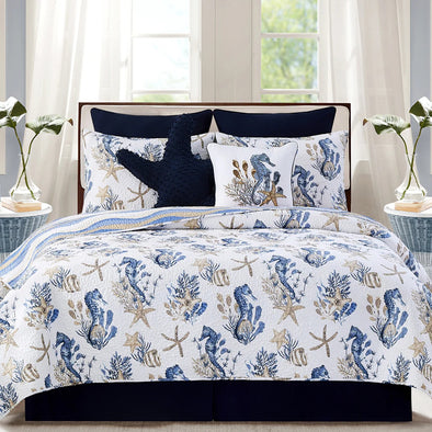 Seahorse Sands Full/Queen Quilt Set