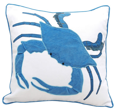 Blue Velvet Crab Pillow