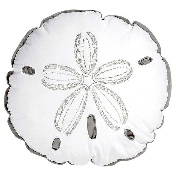 Silver Sand Dollar Pillow