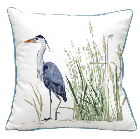 Left Facing Heron Pillow