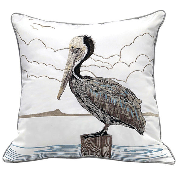 Pelican Sunbathing Pillow