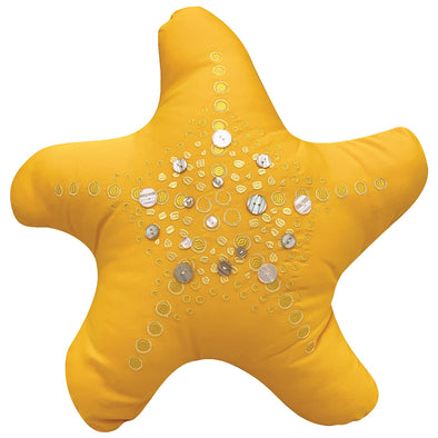 Gold Starfish Pillow