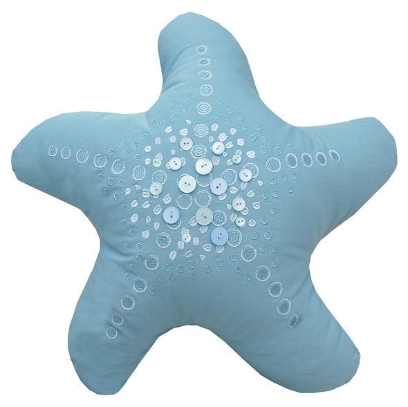 Blue Starfish Pillow