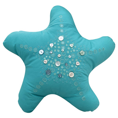 Aqua Starfish Pillow