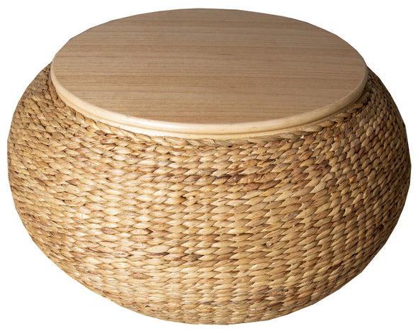 Water Hyacinth Cocktail Table