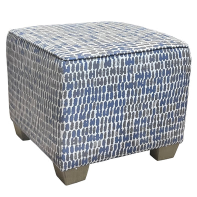 Reach Denim Cube Ottoman