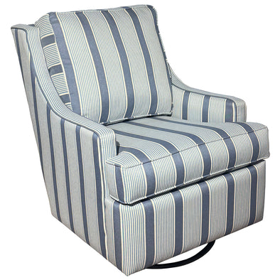 Breeze Striped Swivel Glider Chair