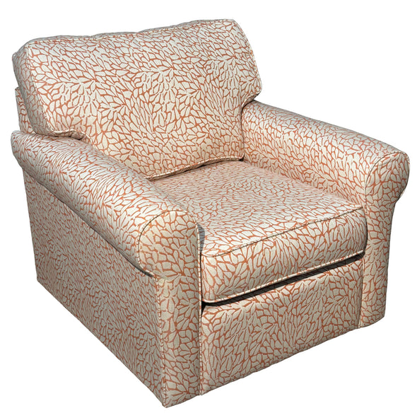 Tropic Coral Swivel Glider Chair