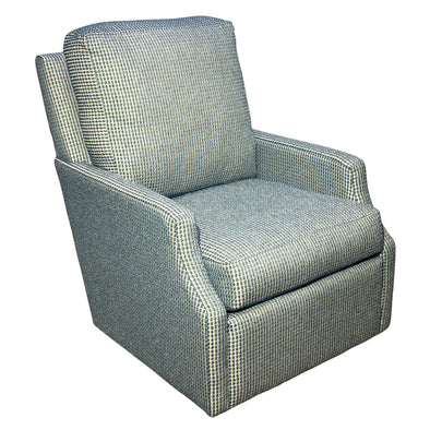 Layne Blue Swivel Glider Chair