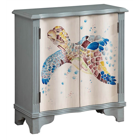 Sea Turtle 2 Door Accent Chest