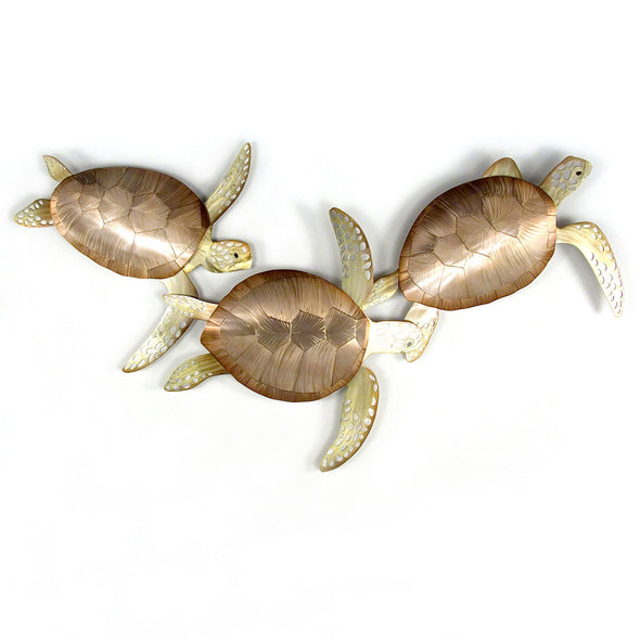 Frolic Sea Turtles Metal Art