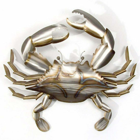 Copper Crab Large Metal Art