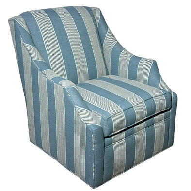 Geronimo Stripe Swivel Glider Chair