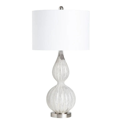 Fluted Gourd Glass Table Lamp