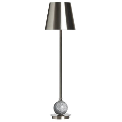 Marble Metal and Steel Table Lamp