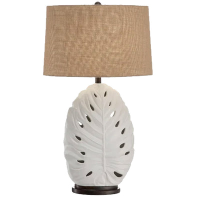 Ceramic Leaf Table Lamp Night Light