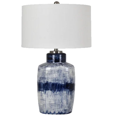 Ceramic Blue and White Table Lamp