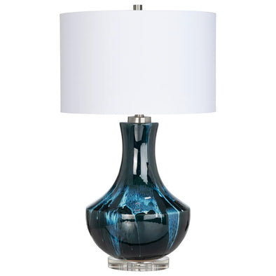 Deep Blue Glazed Table Lamp