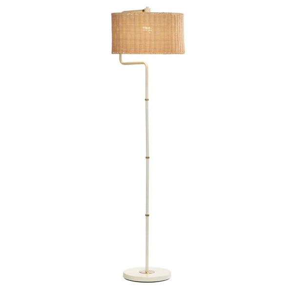 Wicker & Metal Floor Lamp