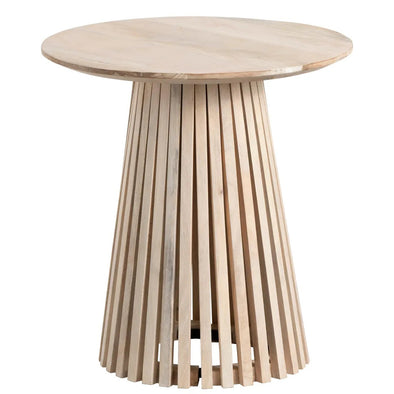 Natural Mango Wood Round End Table