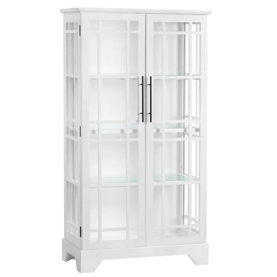 Two Door Curio Glass Cabinet