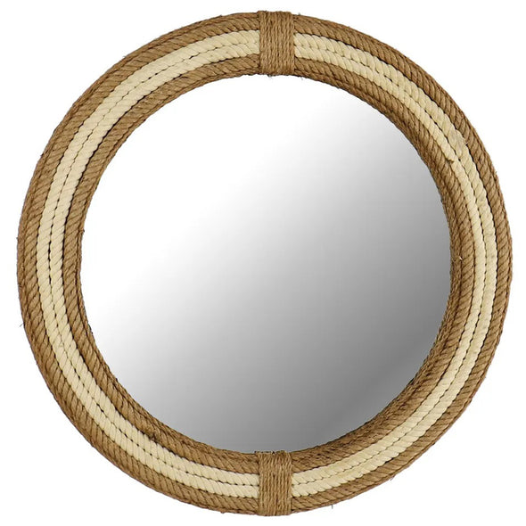 Natural Rope Round Mirror