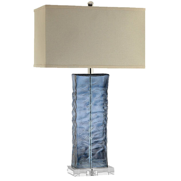 Mottled Glass Table Lamp