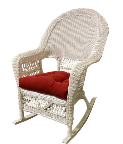 All Weather Wicker High Back Rocker