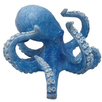 Octopus Blue Resin Sculpture