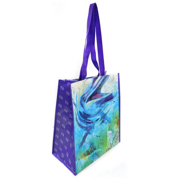 Dolphin Recycled Watercolor Tote