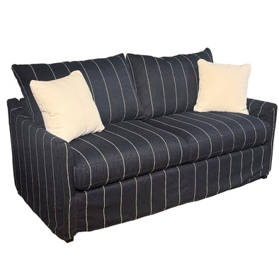 Slipcover Diamond Indigo Sofa