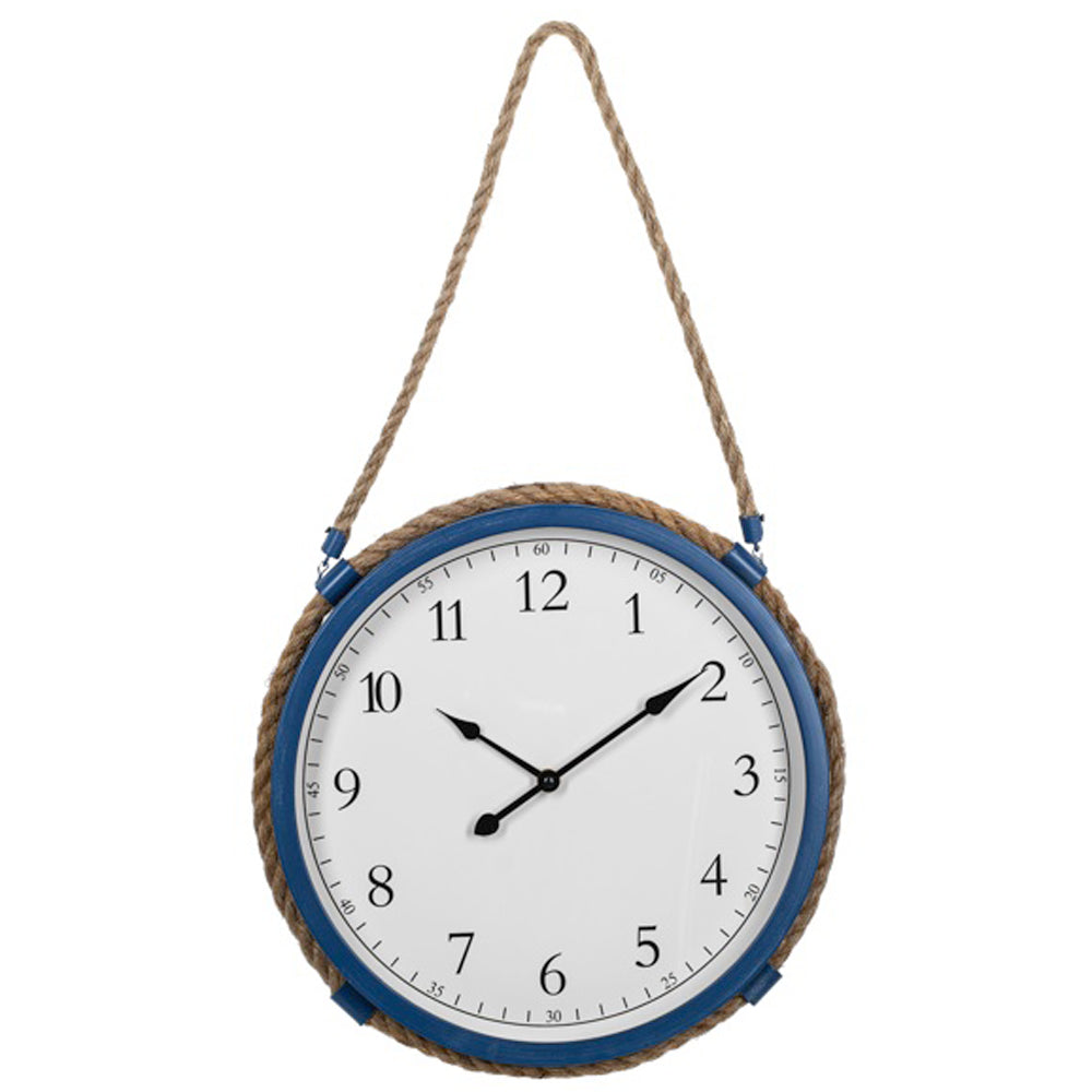 Blue Rope Hanging Wall Clock – ShoreDecor