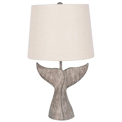 Whale Tail Wooden Table Lamp