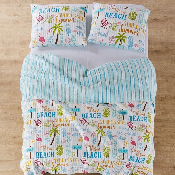Sun & Fun Full/Queen Quilt Set