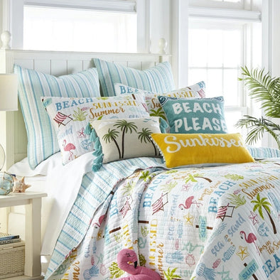 Sun & Fun King/Cal King Quilt Set