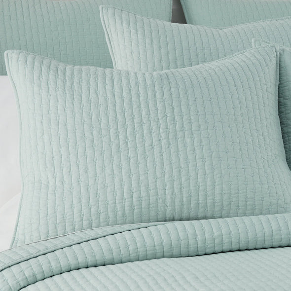Cross Stitch Blue Haze Quilt Set
