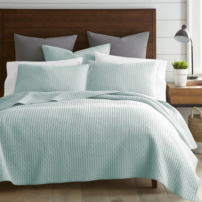 Cross Stitch Blue Haze Quilt Set